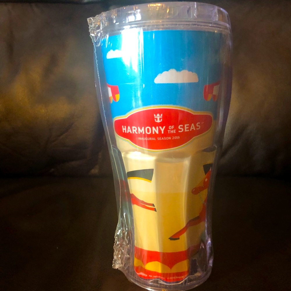 One or Two NEW & Sealed! Royal Caribbean Inaugral Harmony CocaCola Tumbler!